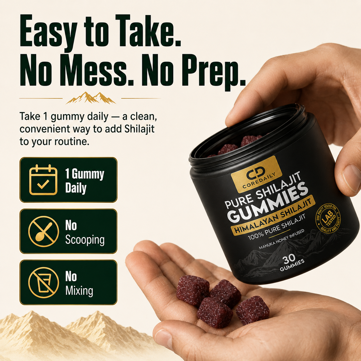 COREDAILY Shilajit® Ultimate Testosterone Revival